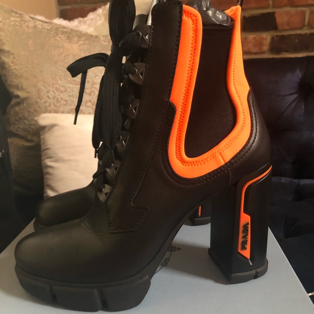 Prada Vit Montana Neo Block Platform Boots
